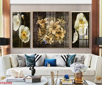 File tranh in trần Tranh treo pha lê gương FT63392 (ảnh gốc siêu nét)