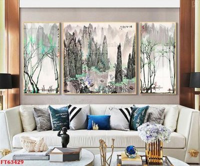 File PSD Tranh treo pha lê gương FT63429 (nguyên bản) cho thiết kế