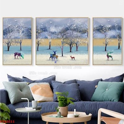 File ảnh gốc Tranh treo pha lê gương FT63511 không vỡ nét