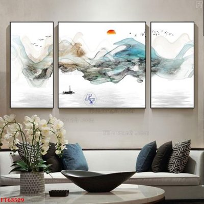 Ảnh gốc Tranh treo pha lê gương FT63529 (độ nét cao) in mica