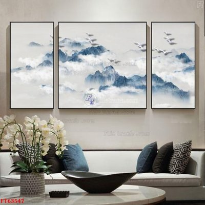 Tải file gốc Tranh treo pha lê gương FT63547 (in khổ lớn) không vỡ