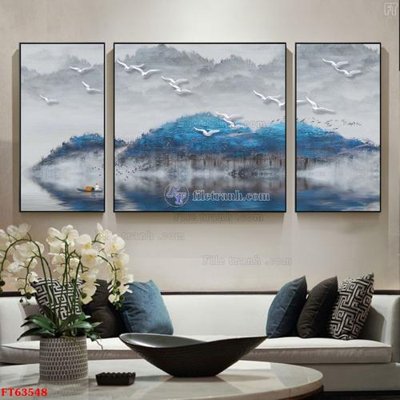 File ảnh gốc Tranh treo pha lê gương FT63548 (chuyên in mica)