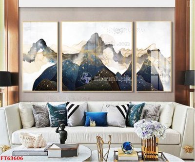 File gốc Tranh treo pha lê gương FT63606 (in tráng gương) ốp tường