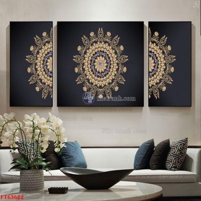 File in trần Tranh treo pha lê gương FT63622 (bản gốc) 5D