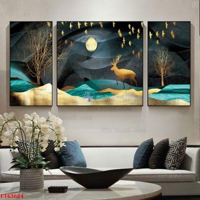 Chi tiết file ảnh Tranh treo pha lê gương FT63624 sắc nét