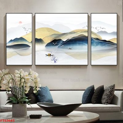 File gốc Tranh treo pha lê gương FT63643 (dành cho trang trí nội thất)