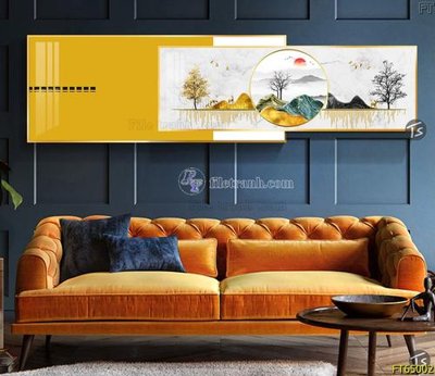 File gốc Tranh treo tường lồng ghép hiện đại FT65002 (PNG) không nền chất lượng