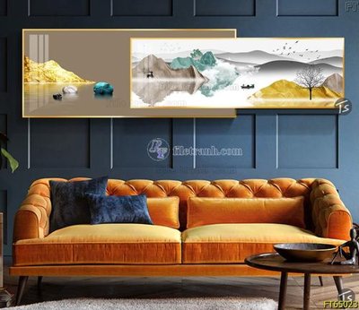 File tranh in tráng gương Tranh treo tường lồng ghép hiện đại FT65023 (siêu nét)