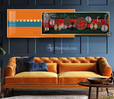 File gốc Tranh treo tường lồng ghép hiện đại FT65037 (bản quyền) cho in ấn