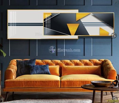 File in mica Tranh treo tường lồng ghép hiện đại FT65045 (bản gốc) làm vách ngăn