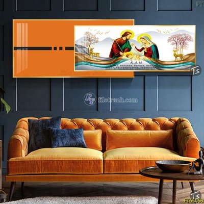 File in trần Tranh treo tường lồng ghép hiện đại FT65068 (bản gốc) phong cảnh