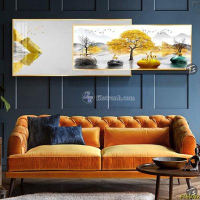 File gốc Tranh treo tường lồng ghép hiện đại FT65092 (PNG) không nền chất lượng