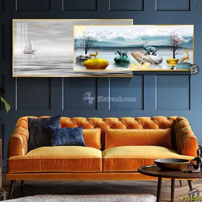 File gốc Tranh treo tường lồng ghép hiện đại FT65096 (in mica) làm bảng hiệu