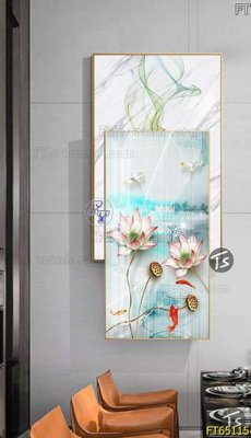 Tải file Tranh treo tường lồng ghép hiện đại FT65115 (gốc) chủ đề tâm linh