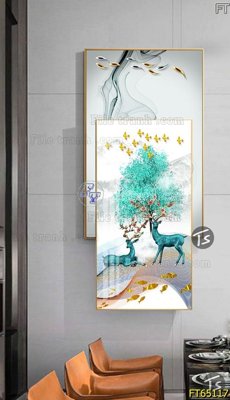 File tranh Tranh treo tường lồng ghép hiện đại FT65117 (gốc) in backlit film