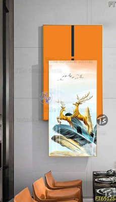File gốc Tranh treo tường lồng ghép hiện đại FT65125 (in mica) cắt laser