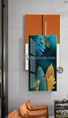 File in trần Tranh treo tường lồng ghép hiện đại FT65159 (bản gốc) đại dương
