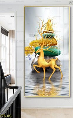 Download file ảnh gốc Tranh treo pha lê gương FT66045 để in ấn