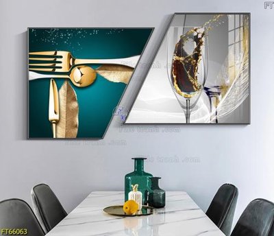 File tranh Tranh treo pha lê gương FT66063 (bản gốc) in lụa 3D