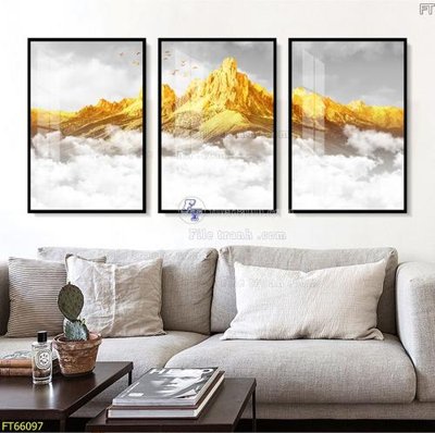 Tải file Tranh treo pha lê gương FT66097 (gốc) in tranh tráng gương