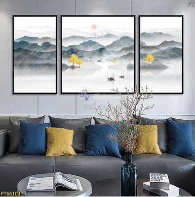 File ảnh Tranh treo pha lê gương FT66103 (gốc) cho trang trí nhà hàng