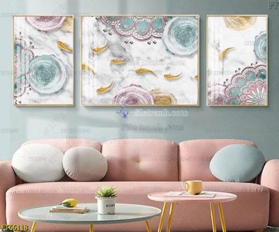 File gốc in ấn Tranh treo pha lê gương FT66118 chất lượng vượt trội