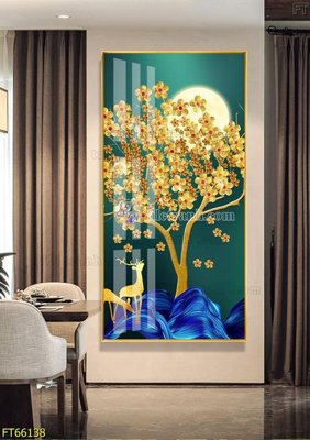 File gốc Tranh treo pha lê gương FT66138 (cho in 3D) độc đáo