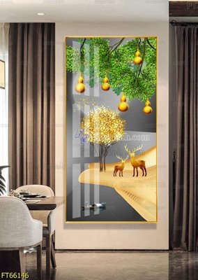 Tải file Tranh treo pha lê gương FT66146 (ảnh gốc) in tranh kính