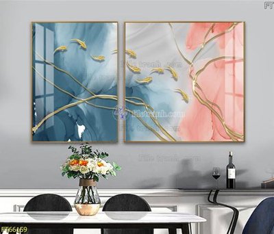 File ảnh gốc Tranh treo pha lê gương FT66159 không vỡ nét