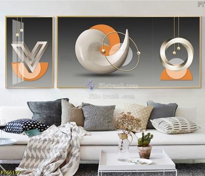 File gốc Tranh treo pha lê gương FT66177 (PNG) không nền chất lượng