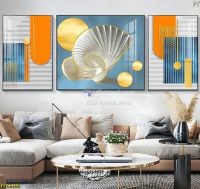 File gốc Tranh treo pha lê gương FT66195 (in 3D) cho trang trí