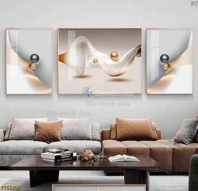 File tranh in trần Tranh treo pha lê gương FT66205 (ảnh gốc siêu nét)