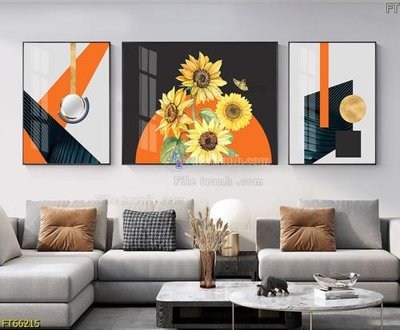 File gốc Tranh treo pha lê gương FT66215 (chuẩn màu) cho in offset