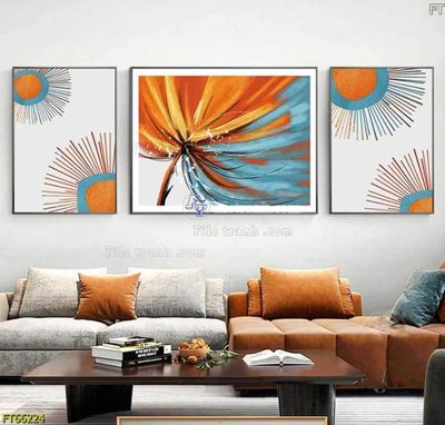 File tranh Tranh treo pha lê gương FT66224 (gốc) in trên kính