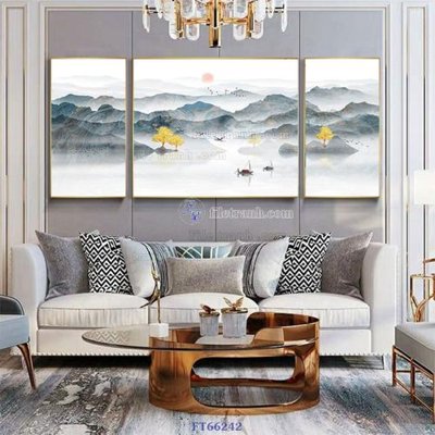 File gốc Tranh treo pha lê gương FT66242 (in mica) trang trí