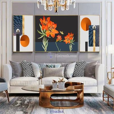 File tranh Tranh treo pha lê gương FT66268 (bản gốc) in lụa 3D