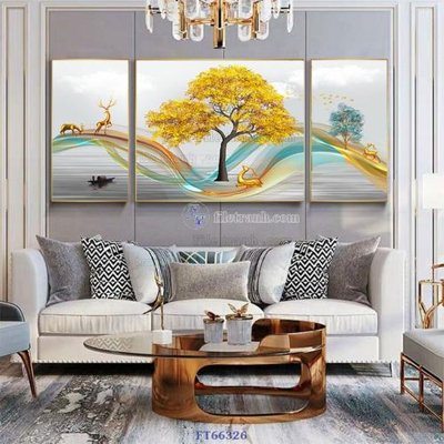 Tải file Tranh treo pha lê gương FT66326 (gốc) chủ đề phong thủy