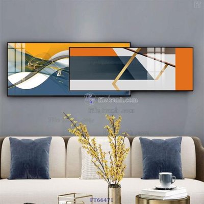 File gốc Tranh treo pha lê gương FT66471 (phiên bản chuẩn) để in ấn