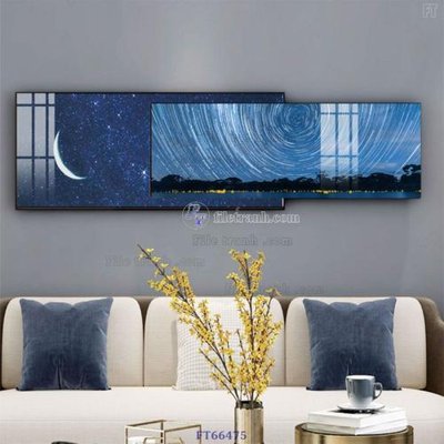 File in mica Tranh treo pha lê gương FT66475 (bản gốc) sắc sảo