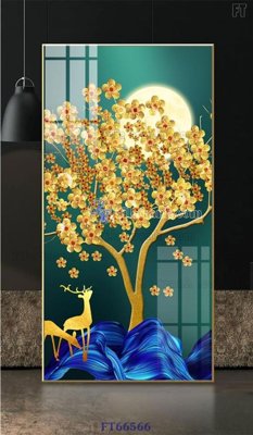 File in ấn Tranh treo pha lê gương FT66566 (bản gốc) cao cấp