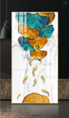 File gốc in mica Tranh treo pha lê gương FT66571 chất lượng