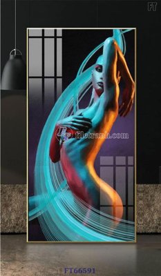 Ảnh gốc Tranh treo pha lê gương FT66591 (độ nét cao) in mica