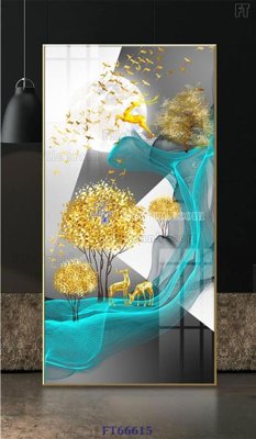 File gốc Tranh treo pha lê gương FT66615 (PNG) chất lượng cao