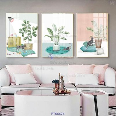 Download file Tranh treo pha lê gương FT66676 (chuẩn in) Tranh treo pha lê gương FT66676