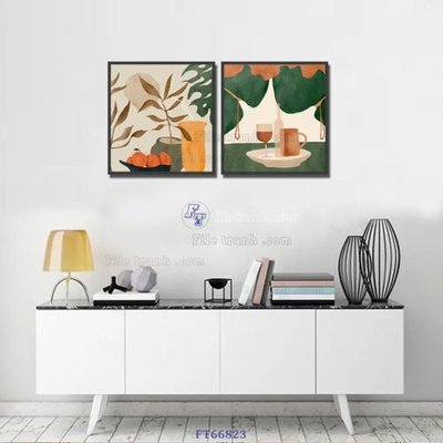 File gốc Tranh treo pha lê gương FT66823 (in tráng gương) nghệ thuật