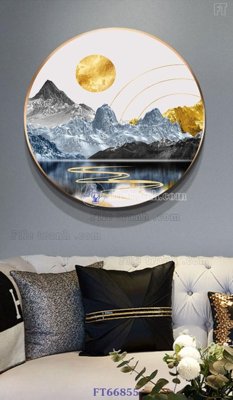 File tranh Tranh treo pha lê gương FT66855 (file gốc) chuẩn màu in