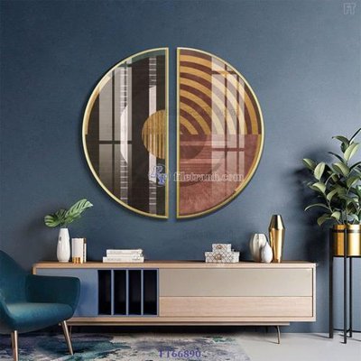 File in trần Tranh treo pha lê gương FT66890 (bản gốc) 5D