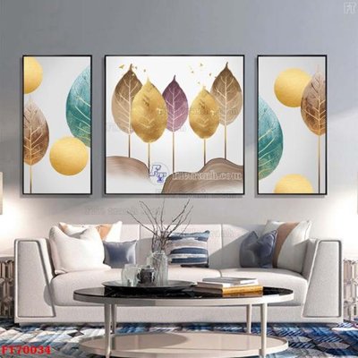 File gốc Tranh treo hiện đại pha lê gương FT70034 (in tráng gương) hiện đại