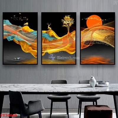 File tranh quảng cáo Tranh treo hiện đại pha lê gương FT70069 (file gốc) chuyên nghiệp