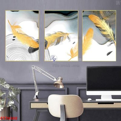 File gốc Tranh treo hiện đại pha lê gương FT70102 (in mica) làm bảng hiệu